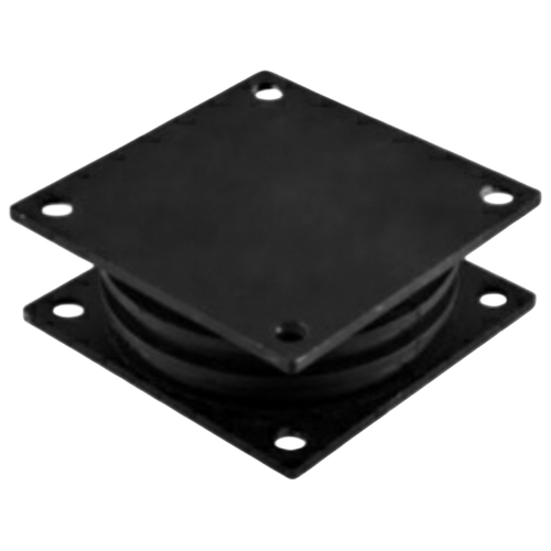 Hdsb 165/165 Buffer X 60mm - Natural Rubber, 165x165x60mm, M24 Bolt | Strong Screw Holding, Smooth Finish, Indoor Use
