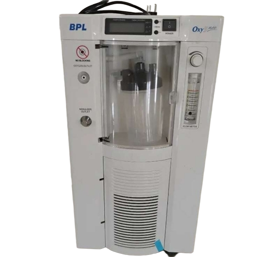 Bpl Oxygen Concentrator - Steel, 5L Continuous Flow, 400W, 96% Purity, 25kg, 20kPa Pressure, Portable