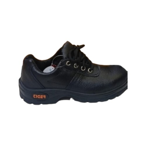 Tiger Safety Shoes - Size 6 To 11, Black | Durable, Anti Slip Sole, Cushioned Lining, High Impact Protection