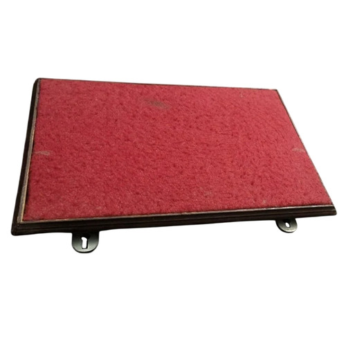 Rectangular Red Notice Board - Metal Frame, Bright Red Background | Good Quality, Lightweight, Easy Mounting