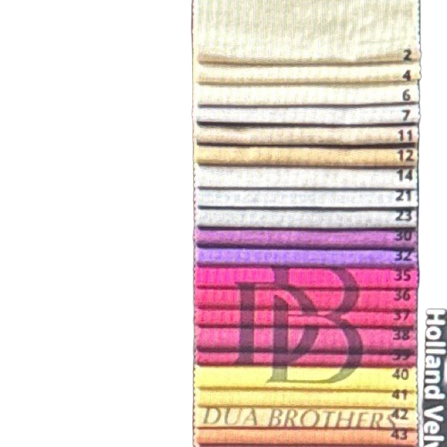 Holland Fabric - Polyester Velvet, 160 GSM, Multicolor | Washable, Printed, Plain Weave, Custom Size