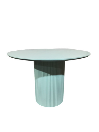 Wooden Round Dining Table - Color: Sky Blue