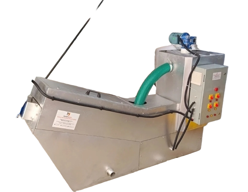 50 Kld Dewatering Screw Press Machine - Color: Silver