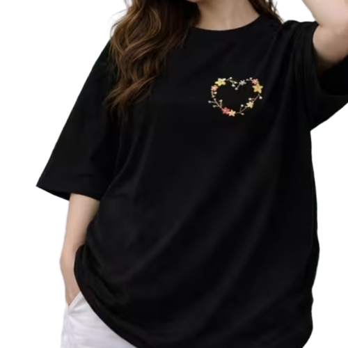 Ladies T Shirt  - Color: Black