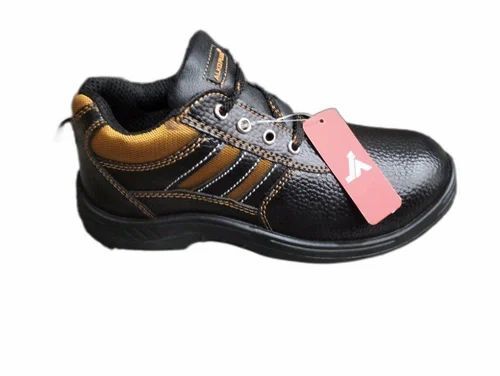 Steel Toe Synthetic Leather Safety Shoe - Color: Black