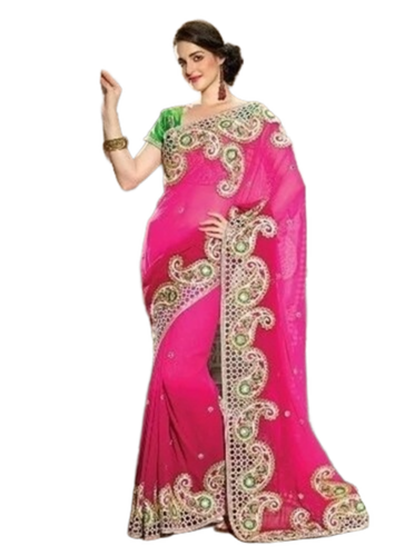 Ladies Sarees - Color: Pink