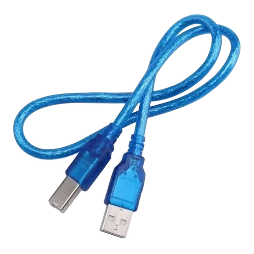 Arduino Uno Cable - PVC Material, Blue Color, Single Core, Low Voltage | Durable, Fine Finished, Industrial Use