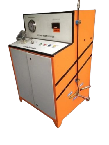 Fully Automatic Hydrostatic Pressure Testing Machine - Color: Orange And White