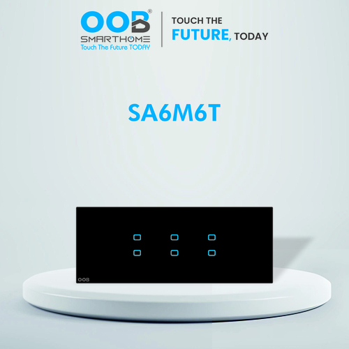 Nubee Sa6M6T Sapphire Touch Switch - Color: Black & White