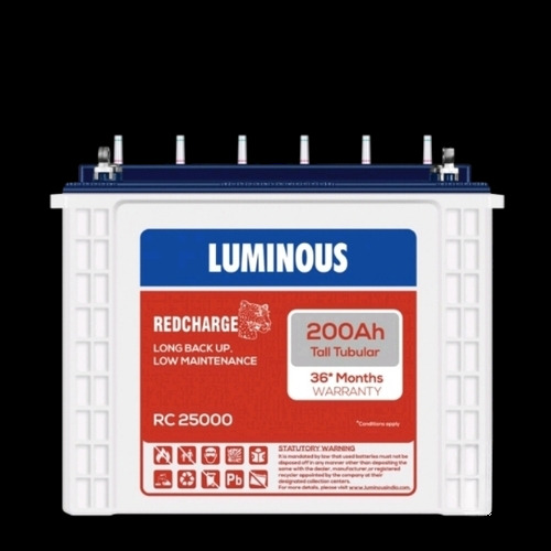 Lummnes Battery 200Ah - Tall Tubular, Heavy Duty | Durable, Fast Charging, Low Maintenance Power Backup