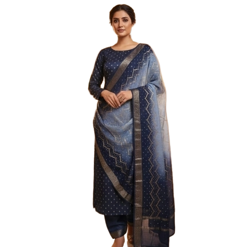 Ladies Banarasi Suit Set