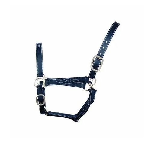 Leather Horse Halter - Color: Black