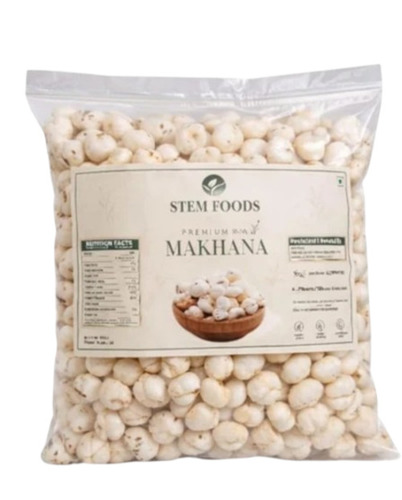 250Gm Stem Foods Raw Makhana - Color: White