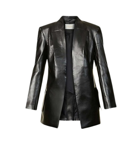 Womens Leather Blazer