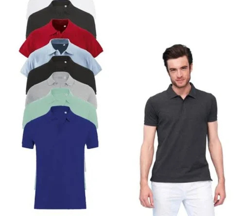 Polyester Collar T Shirts - Age Group: Adults