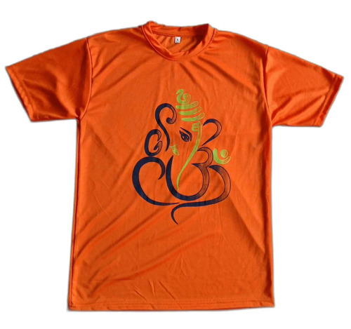 Round Printed T Shirts - Age Group: Adults