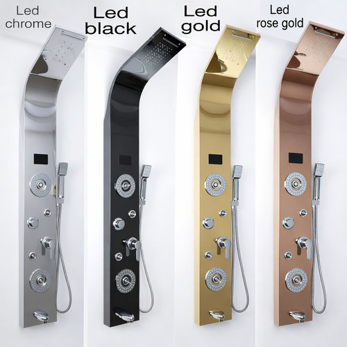 Led SS3 stainless steel shower panel