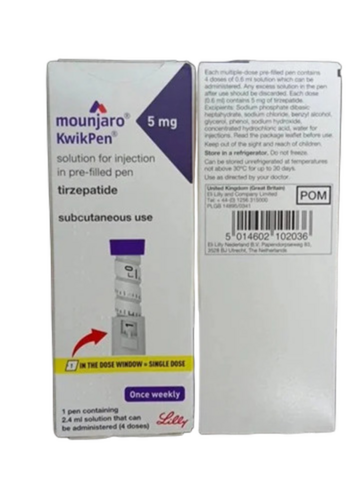 Mounjaro Tirzepatide 5Mg Injection - Life Span: 2 Years