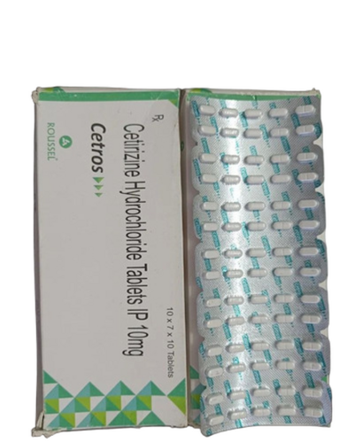 Cetros Cetirizine 10Mg Tablet - Life Span: 24 To 36 Months