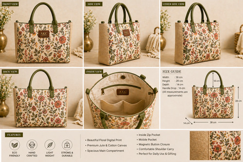 Floral Garden Tote Bag