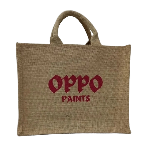 Printed Jute Shopping Bag