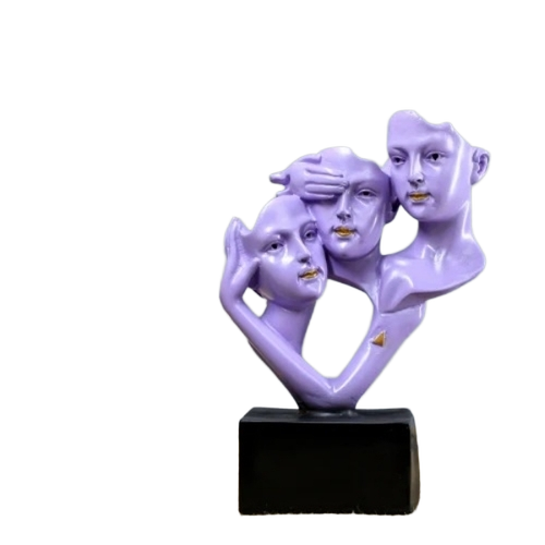 Polyresin Human Face Craft