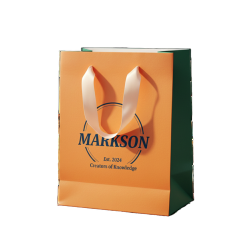 A5 Paper Bags With Ribbon Handle - Coating Type: Matt Or Gloss