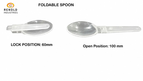 Foldable Plastic Spoon - Application: Ready To Eat Food Industry