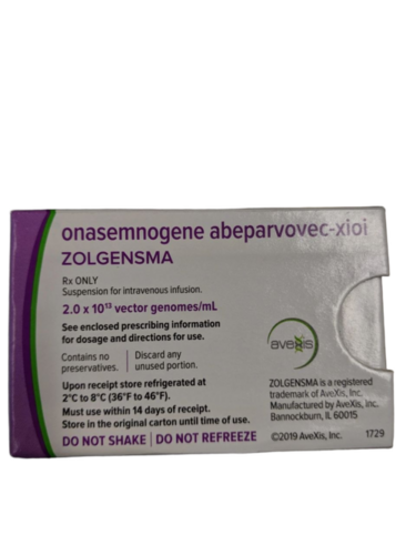 Zolgensma - Dosage Form: Packaging