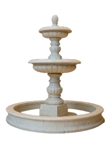 Outdoor Fountains - Color: White