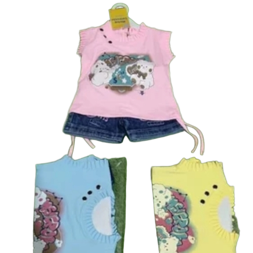 Girls Cotton Skirt And Top