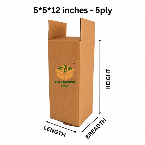2 Litre Herbal Hair Oil Bottle Packing Box - Material: Corrugated Board