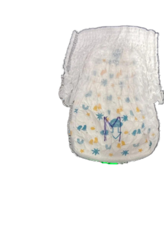 White Medium Printed Disposable Baby Diaper