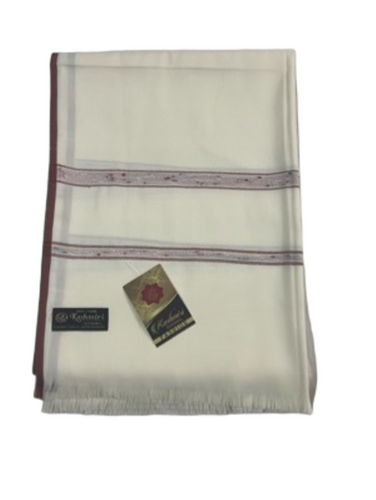 Mens Shawls - Color: Off-White