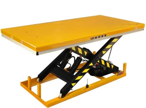 Mechanical Scissor Lift Table - Heavy Duty Yellow Electric 220-440V | Durable Adjustable Height Hydraulic Support