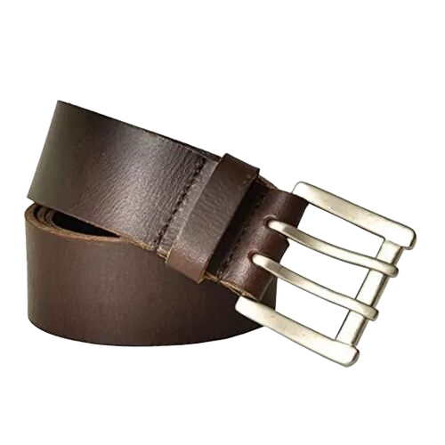 Mens Leather Belt - Buckle Material: Steel