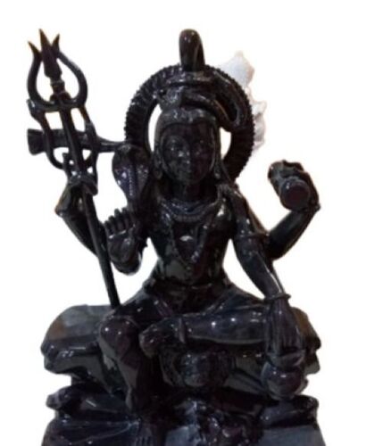 Statue Of Lord Shiva - Design Type: Black Marble