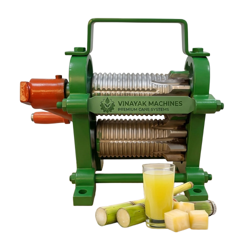 Domestic Hand Operated Mini Sugarcane Juice Machine - Color: Green