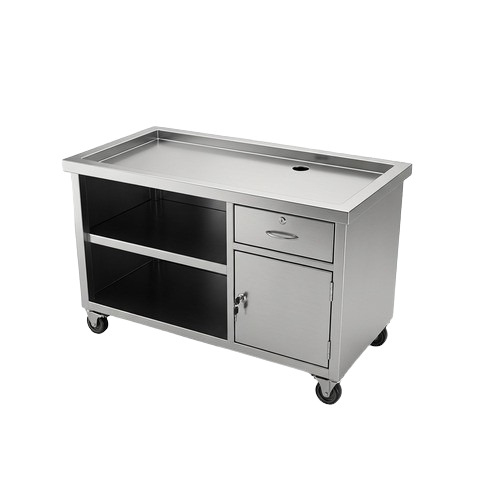 Stainless Steel Tea Counter Carts - Color: Silver
