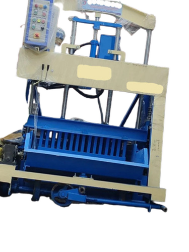 Hollow Block Making Machine - Color: Blue & Beige