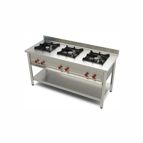 three burner range