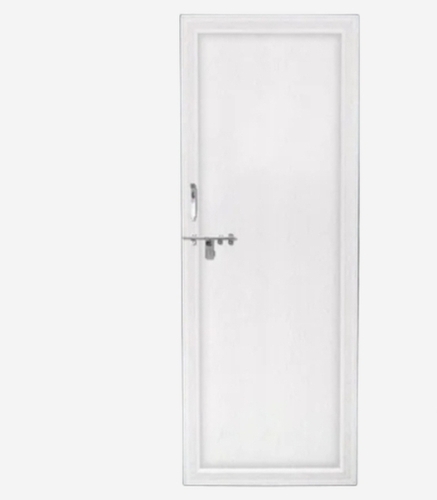 Swing Pvc Bathroom Door - Color: White
