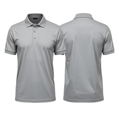 Mens Collared T Shirts - Cotton, S-XXXL, Gray | Quick Dry, Lightweight, Neatly Stitched