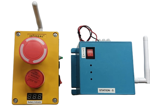 Conveyor Belt Rf Remote Controller - Color: Yellow & Blue