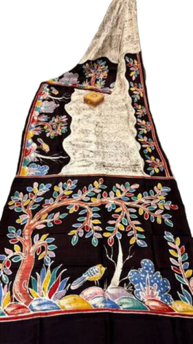 Murshidabad Pure Silk Hand Batik Sarees - Gender: Female