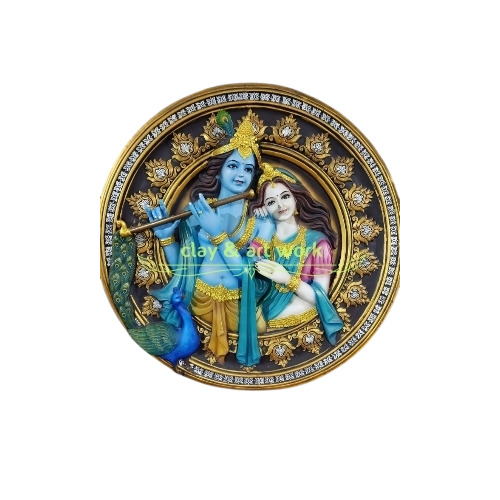 radha krishna statue
