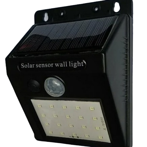 5W Solar Led Wall Light - Color: Black