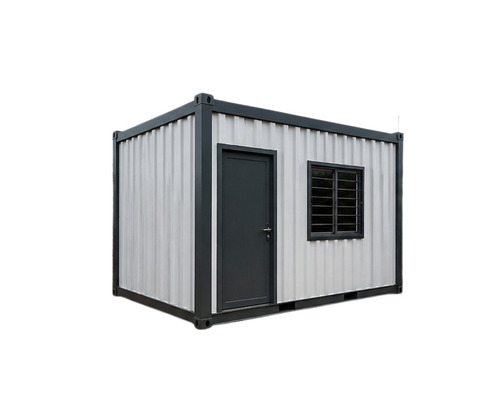 Portable Office Cabin - Color: Brown