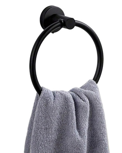 Matte Black Towel Ring