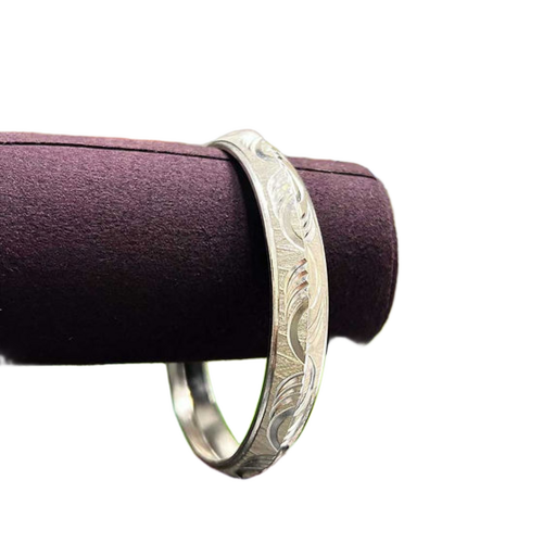 Fancy Curve Design Pure Silver Kada For Men 30Gm - Gender: Unisex